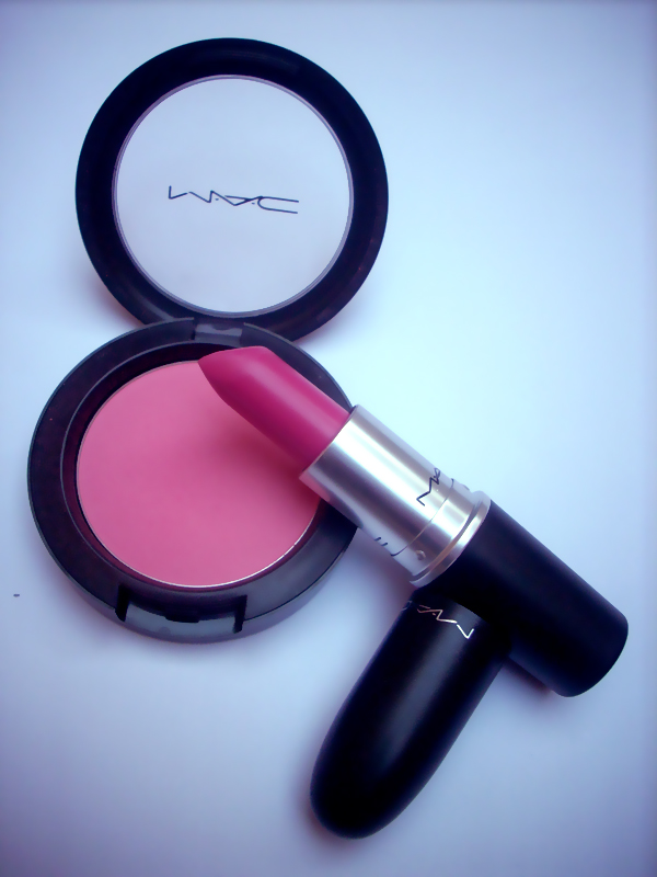 MAC Batom Pink Noveau e Blush Pink Swoon